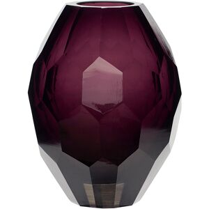 Hübsch Vase en verre violet H17 H17