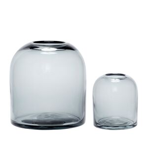 Hübsch Set de 2 Vase en verre fume