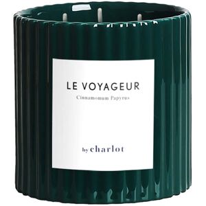 By Charlot Bougie coloree verte - pot en ceramique - 3 meches