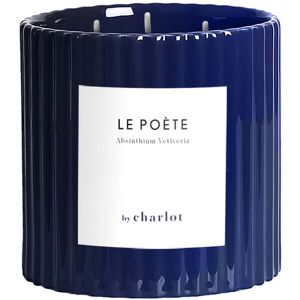 By Charlot Bougie coloree bleue - pot en ceramique - 3 meches