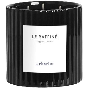 By Charlot Bougie coloree noire - pot en ceramique - 3 meches