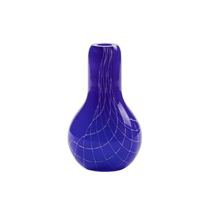 Kodanska Vase en verre bleu H15xD8cm