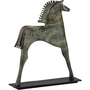 MOYCOR Figurine decorative cheval en aluminium bicolore L 40 cm