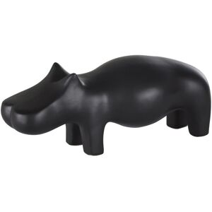 Maisons du Monde Déco à poser hippopotame stylisé noir