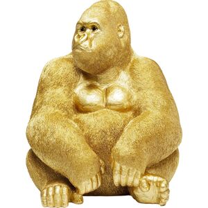 Kare Design Statue gorille en polyrésine dorée H76