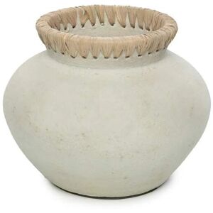 LANADECO Vase en terre cuite gris naturel H19