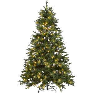 Beliani Sapin de Noël 210 cm vert pré-allumé