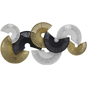 DECO-MURALE.shop Decoration murale en metal disque coupe 120x58x8