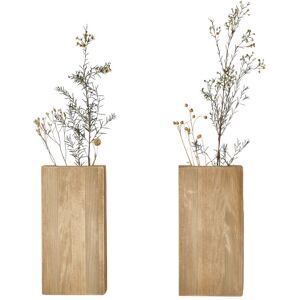 Hannun Vase mural en bois 2 unités - Publicité