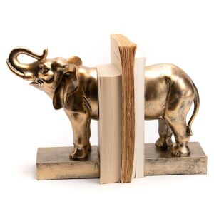 Amadeus Serre livre éléphant dé or en résine H11 - Publicité