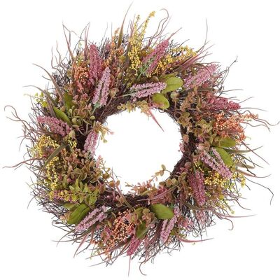 Beliani Couronne Décorative GUANCHA - Rustique Traditionnelle - 9 cm - Rose - Publicité Beliani Couronne Décorative GUANCHA - Rustique Traditionnelle - 9 cm - Rose - Publicité