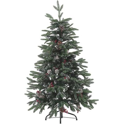 Arbre de Noël Vert DENALI de Beliani - Neige artificielle, 120cm - Publicité Arbre de Noël Vert DENALI de Beliani - Neige artificielle, 120cm - Publicité
