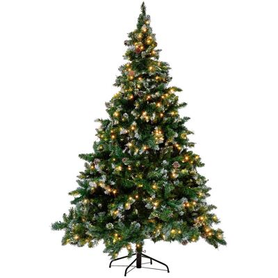 Beliani Sapin de noël artificiel led 210 cm vert - Publicité Beliani Sapin de noël artificiel led 210 cm vert - Publicité