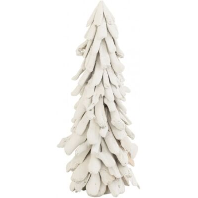 J-line Sapin de noël décoratif enneigé en bois blanc 25x25x70 cm - Publicité J-line Sapin de noël décoratif enneigé en bois blanc 25x25x70 cm - Publicité
