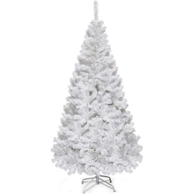Giantex Sapin de Noël artificiel décoration d'intérieur blanc 240 cm - Publicité Giantex Sapin de Noël artificiel décoration d'intérieur blanc 240 cm - Publicité