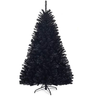 Giantex Sapin de noël artificiel 1036 branches halloween noir 180cm - Publicité Giantex Sapin de noël artificiel 1036 branches halloween noir 180cm - Publicité