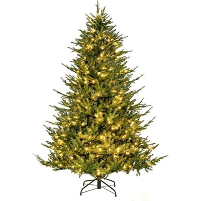 Giantex Sapin de nnoël artificiel lumineux pliable 788 pointes vertes 180 cm - Publicité Giantex Sapin de nnoël artificiel lumineux pliable 788 pointes vertes 180 cm - Publicité