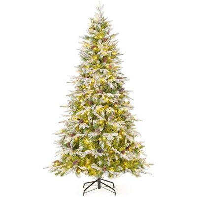 Giantex Arbre de noël artificiel 756 branches, 290 lumières led vert 190 cm - Publicité Giantex Arbre de noël artificiel 756 branches, 290 lumières led vert 190 cm - Publicité