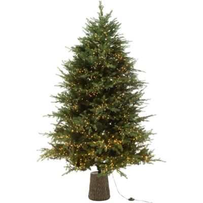 J-line Sapin de noël avec led en plastique vert 140x140x210 cm - Publicité J-line Sapin de noël avec led en plastique vert 140x140x210 cm - Publicité