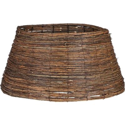Mica Decorations Jupe de sapin de noël brun bois de saule h26xl55xl55cm - Publicité Mica Decorations Jupe de sapin de noël brun bois de saule h26xl55xl55cm - Publicité