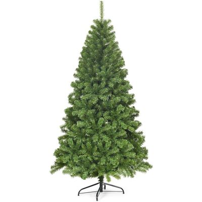Giantex Sapin de noel artificiel en forme d epicea socle en fer vert 180 cm - Publicité Giantex Sapin de noel artificiel en forme d epicea socle en fer vert 180 cm - Publicité