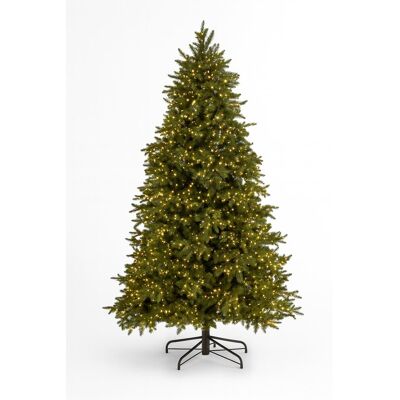 EDG Sapin de Noël avec LED intégrées, en PE avec effet réaliste, 210 cm - Publicité EDG Sapin de Noël avec LED intégrées, en PE avec effet réaliste, 210 cm - Publicité