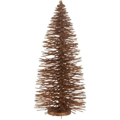 J-line Sapin de noël en bois marron 20x20x48 cm - Publicité J-line Sapin de noël en bois marron 20x20x48 cm - Publicité