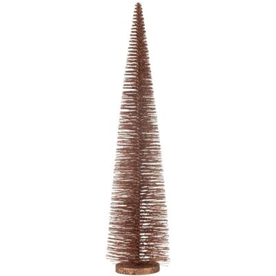 J-line Sapin de noël artificiel en plastique marron 15x15x61 cm - Publicité J-line Sapin de noël artificiel en plastique marron 15x15x61 cm - Publicité