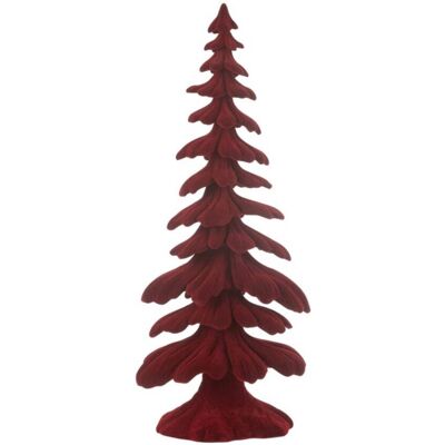 J-line Sapin décoratif en polyrésine rouge 14.5x9x36 cm - Publicité J-line Sapin décoratif en polyrésine rouge 14.5x9x36 cm - Publicité