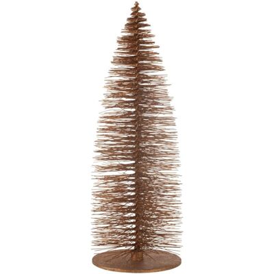 J-line Sapin de noël en bois marron 50x50x140 cm - Publicité J-line Sapin de noël en bois marron 50x50x140 cm - Publicité