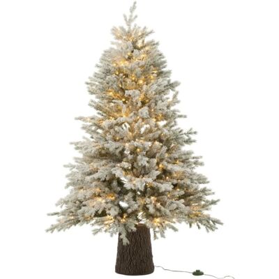 J-line Sapin de noël artificiel enneigé avec 600 led en métal vert h.150cm - Publicité J-line Sapin de noël artificiel enneigé avec 600 led en métal vert h.150cm - Publicité