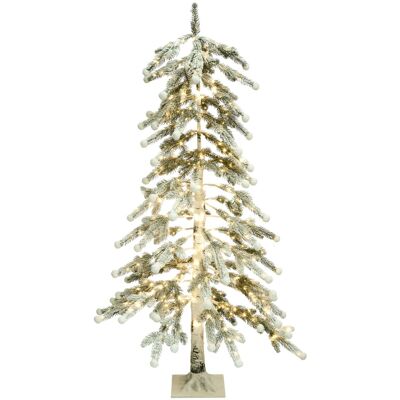 Beliani Décoration extérieure led 125 cm arbre de noël blanc - Publicité Beliani Décoration extérieure led 125 cm arbre de noël blanc - Publicité