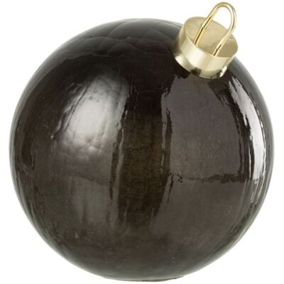 J-line Boule de noël led en verre noir d.25 cm - Publicité J-line Boule de noël led en verre noir d.25 cm - Publicité