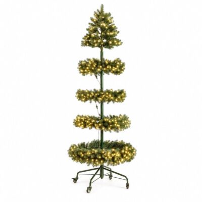 Bizzotto Sapin de noël 210 cm, 1158 branches, avec led, ø 77 cm - Publicité Bizzotto Sapin de noël 210 cm, 1158 branches, avec led, ø 77 cm - Publicité