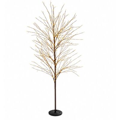 Bizzotto Sapin de noël 120 cm, 600 micro-led, ø 65 cm, marron - Publicité Bizzotto Sapin de noël 120 cm, 600 micro-led, ø 65 cm, marron - Publicité