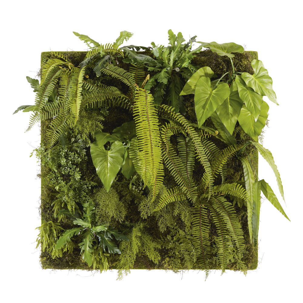 Maisons du Monde Tableau végétal plantes artificielles 100x100