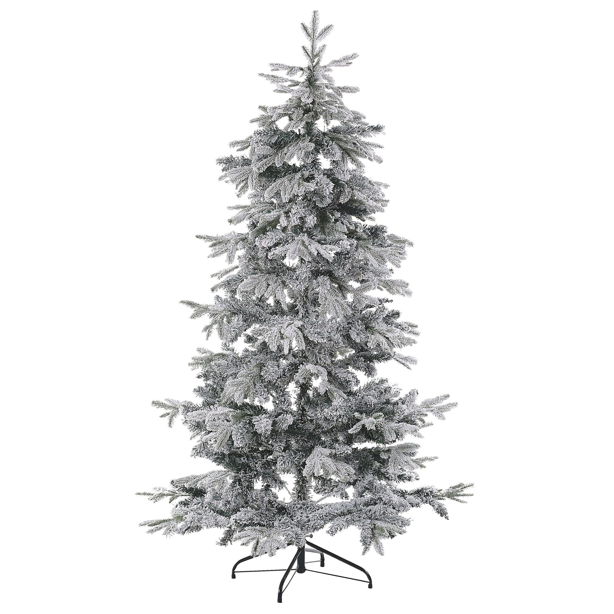Beliani Sapin de Noël artificiel 210 cm blanc