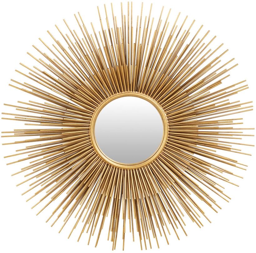 Maisons du Monde Miroir soleil en métal doré D101 Maisons du Monde Miroir soleil en métal doré D101