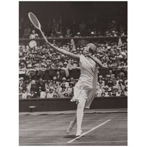 Kelepoq Photo ancienne noir et blanc tennis n°11 cadre noir 40x60cm