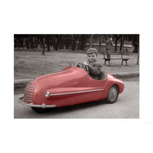 Kelepoq Photo ancienne couleur enfance n°07 cadre noir 30x45cm