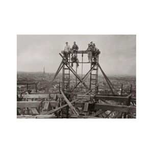 Kelepoq Photo ancienne noir et blanc Paris n°27 cadre noir 70x105cm