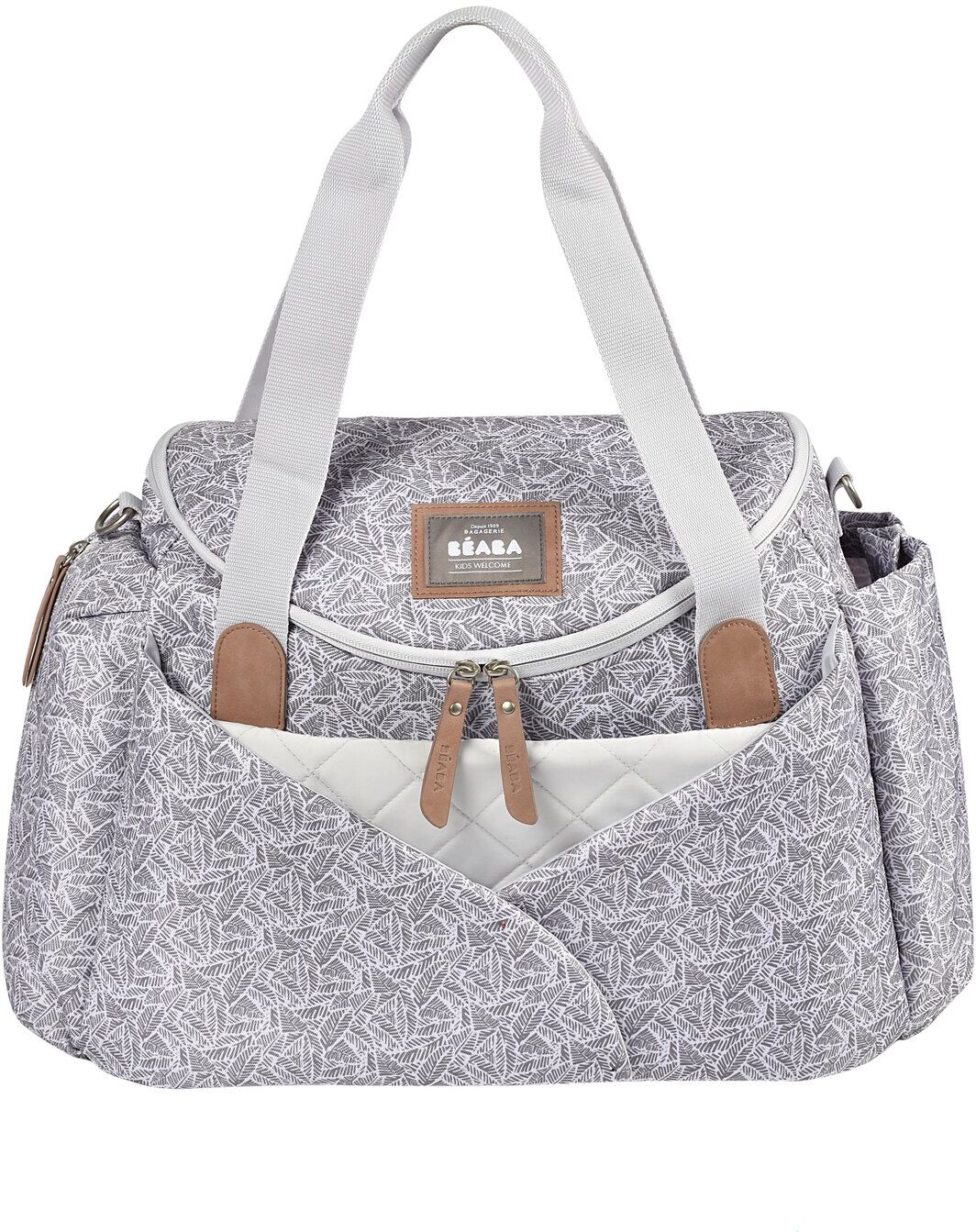 Béaba Sac à langer pratique grand volume 21 L imprimé gris