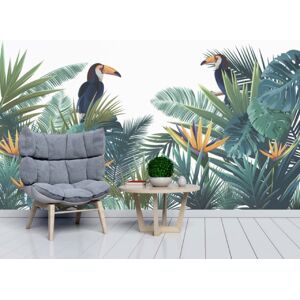 99Deco Papier Peint Panoramique L240xH270cm Multicolore Toucan