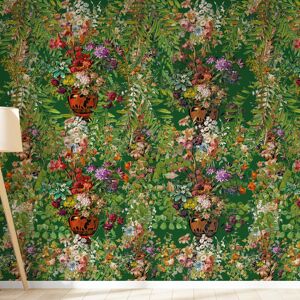 Yeda Design Papier peint motifs fleurs feuillage vert 255x260cm