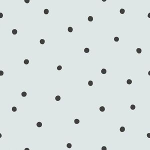 Lilipinso papier peint motif pois en papier turquoise 50 cm x 10 m