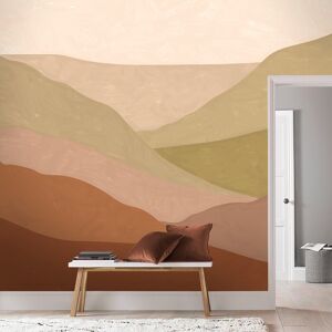 ART fresque panoramique paysage de dunes marron 280x300cm