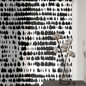 Wallpapers4Beginners Papier Peint Moderne Noir et Blanc de Style Scandinave 250x200 cm