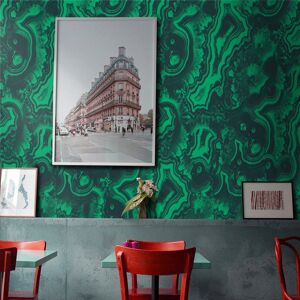 Wallpapers4Beginners Papier Peint Vert Malachite 250x200 cm