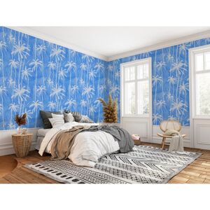 Le papiers de Ninon Papier peint panoramique motif imprime Bleu 192x280cm