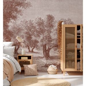 Le papiers de Ninon Papier peint panoramique motif imprime Bordeaux 288x270cm